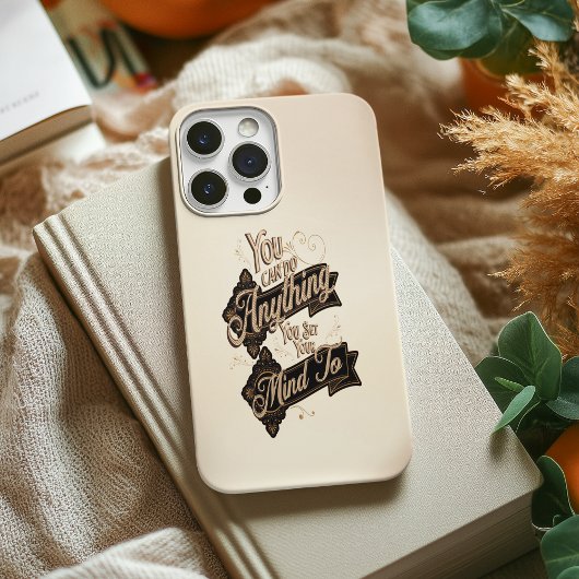 Je kunt alles doen wat je maar kunt zeggen, bruin  Case-Mate iPhone case