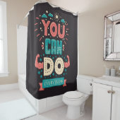 Je kunt alles doen wat kleurrijk is douchegordijn (In situ)