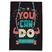 Je kunt alles doen wat kleurrijk is medium cadeauzakje (Achterkant)