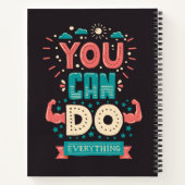 Je kunt alles doen wat kleurrijk is notitieboek (Achterkant)