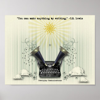 Je kunt alles maken door poster te schrijven