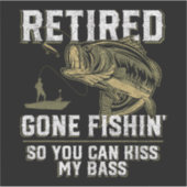 JE KUNT BASS KUSSEN STICKER (Voorkant)