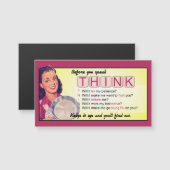 Je kunt beter denken - Magnet (Voorkant / Achterkant)