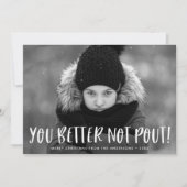 Je kunt beter geen groene foto maken feestdagenkaart (Voorkant)