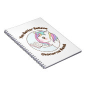 Je kunt beter geloven dat Unicorns lezen Notitieboek (Rechterzijde)