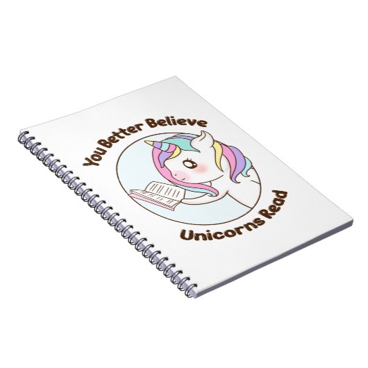 Je kunt beter geloven dat Unicorns lezen Notitieboek (Rechterzijde)