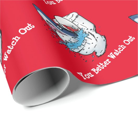 Je kunt beter uitkijken hoe Santa Shark eruit ziet Cadeaupapier (Rol Hoek)