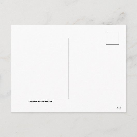 Je kunt beter uitkijken - wc-haai feestdagenkaart (Achterkant)