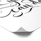 Je kunt dance Wedding Dance Floor Sign. Poster (Hoek)