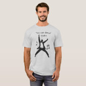 "Je kunt dansen" (Vodka leugens) Funny Slogan T-shirt (Voorkant volledig)