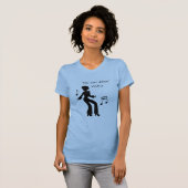"Je kunt dansen" ( wodka leugens ) grappige slogan T-shirt (Voorkant volledig)