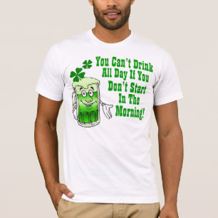 Je kunt de hele dag niet drinken, Iers T-shirt