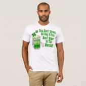 Je kunt de hele dag niet drinken, Iers T-shirt (Voorkant volledig)