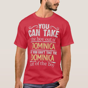 Je kunt de jongen uit Dominica halen, maar je kunt T-shirt