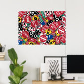 Je kunt de signalen niet lezen poster (Thuiskantoor)