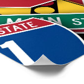 Je kunt de signalen niet lezen poster (Hoek)