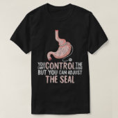 Je kunt de windturbines niet onder controle houden t-shirt (Design voorkant)