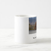 Je kunt de woof niet aan. koffiemok (Center)