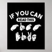 Je kunt deze "high five" lezen. Vraag om bewustzij Poster (Voorkant)
