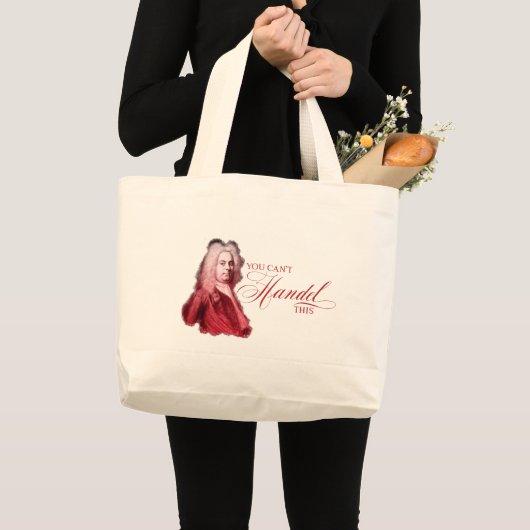 Je kunt deze klassieke componist niet verhandelen. grote tote bag (Voorkant (product))