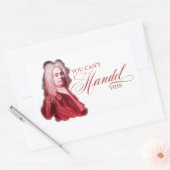 Je kunt deze klassieke componist niet verhandelen. rechthoekige sticker (Envelop)