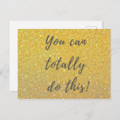 Je kunt dit helemaal doen! inspirerend briefkaart (Voorkant / Achterkant)