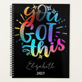 Je kunt dit inspirerend gepersonaliseerd, jaar planner (Voorkant)