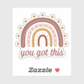 Je kunt dit motivatie die-cut sticker (Vel)
