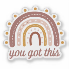 Je kunt dit motivatie die-cut sticker