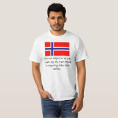 Je kunt dit Noorse T-shirt niet lezen (Voorkant volledig)