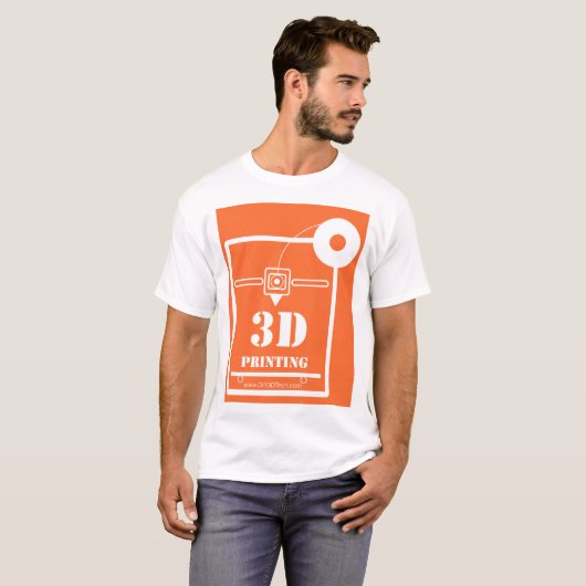 Je kunt dit shirt niet 3D afdrukken! (Voorkant volledig)