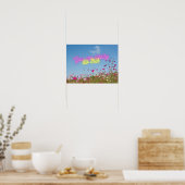 Je kunt dit soort bloemen en neon doen poster (Keuken)