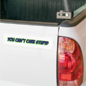 Je kunt dom niet genezen (versie 3.0) bumpersticker (Op Truck)
