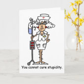 Je kunt domheid niet genezen. kaart (Gele Bloem)