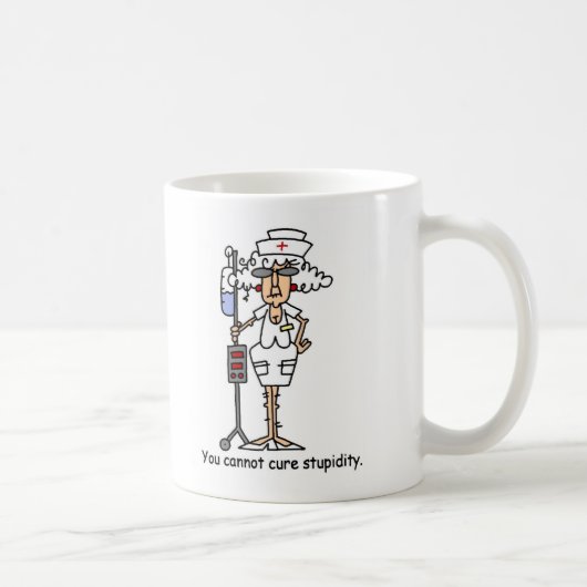 Je kunt domheid niet genezen. koffiemok (Rechts)