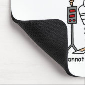 Je kunt domheid niet genezen. muismat (Hoek)