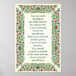 Je kunt door het hele universum zoeken poster