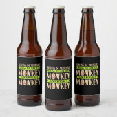 Je kunt een aap zijn bier etiket (Flessen)