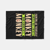 Je kunt een aap zijn fleece deken (Voorkant (Horizontaal))