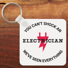 Je kunt een elektricien niet shockeren sleutelhanger