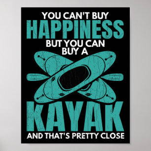 Je kunt een grappige kajak kajak boot kopen poster