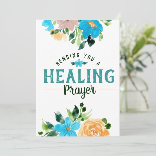 Je kunt een hellende gebed sturen kaart (Staand voorkant)