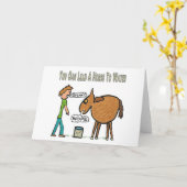 Je kunt een paard naar water leiden kaart (Gele Bloem)