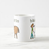 Je kunt een paard naar water leiden koffiemok (Center)