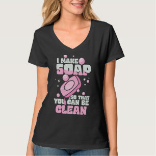 Je kunt een schone zeepmaker en zeepmaker-expert z t-shirt