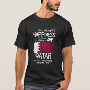 Je kunt een ticket Qatar kopen T-shirt