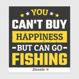 JE KUNT GAAN VISSEN STICKER