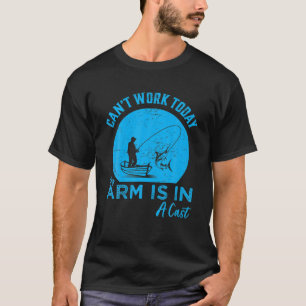 Je kunt geen arm in de gegoten grappige Gevist vis T-shirt