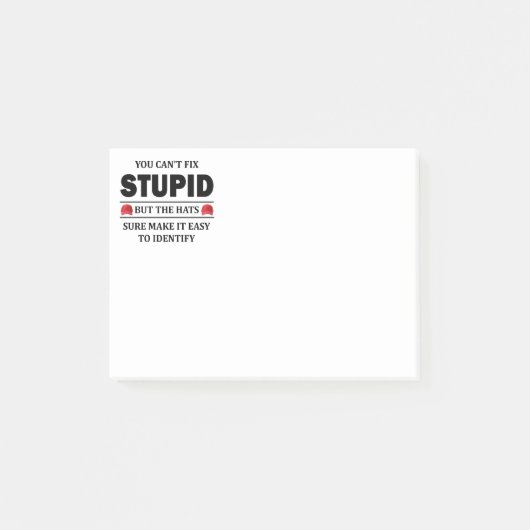 Je kunt geen domme dingen oplossen post-it® notes (Voorkant)