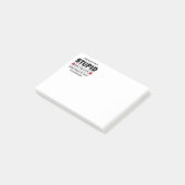 Je kunt geen domme dingen oplossen post-it® notes (Schuin)